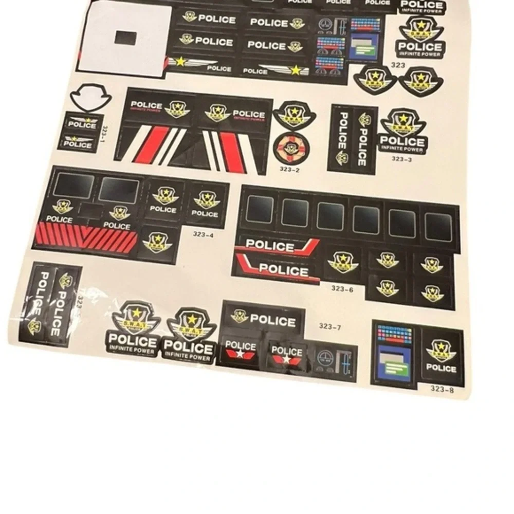 City Police Station Building‎ Kit, SWAT Mobile Command Center Truck Building Toy